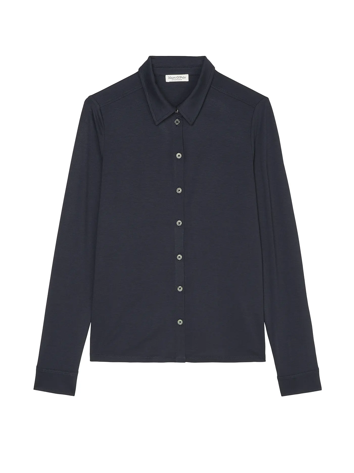 MARC O'POLO | Jerseybluse | dunkelblau